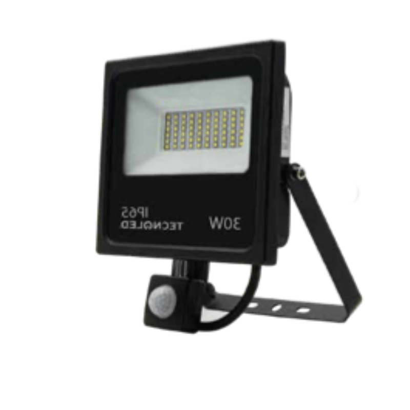 Reflector Led Con Sensor De Movimiento 30W 3,000Lm 85 - 305V~ 6,500K - Wattko